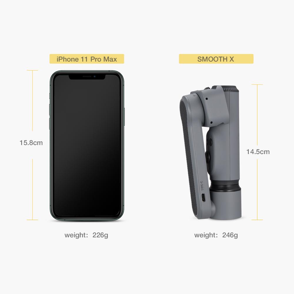 ZHIYUN Official Smooth X Selfie Stick Phone Handheld Gimbals Stabilizer Palo Smartphones for iPhone Huawei Xiaomi Redmi Samsung