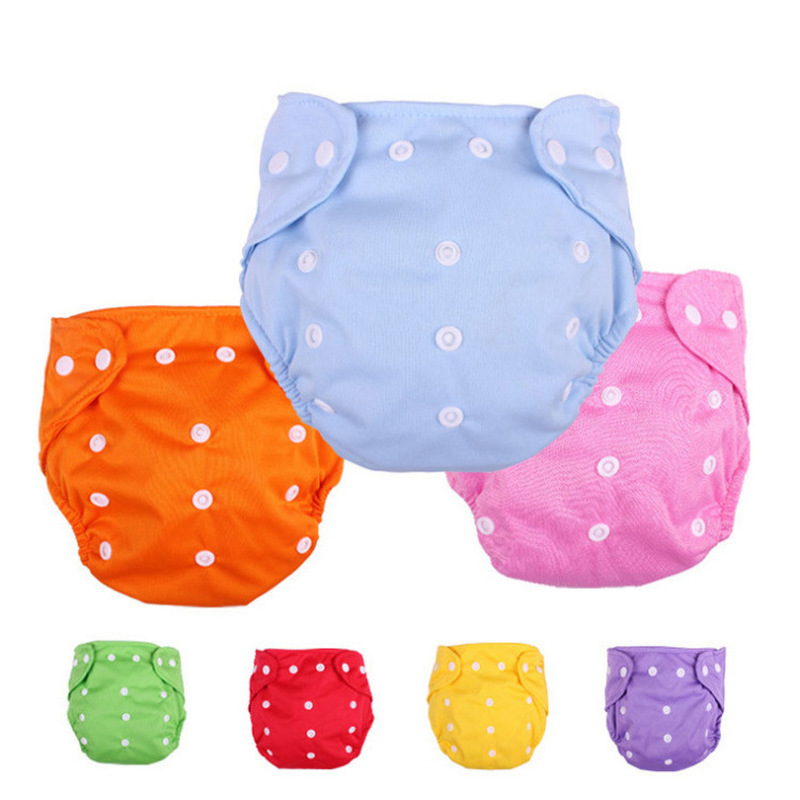 1PC Adjustable Reusable Baby Boys Girls Cloth Diapers Soft Covers Infant Washable Nappies Leak-proof Breathable Cloth Diapers