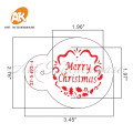 5pcs Santa Cookie Stencil Set Cake Mold Plastic Stencil Template Cupcake Baking Tools for Fondant Christmas Cookie Tools