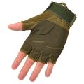 New men Outdoor Sports Windproof Fingerless Gloves Military Tactical Winter Hunting Riding Gloves