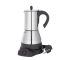 electric geyser Moka Coffee Maker 304 Stainless Steel Mocha moka pot Stovetop Filter Percolator гейзерная кофеварка для плиты