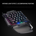 Cool 35 Keys Gaming Keypad Anti-Skid Wired With LED Backlight One-Handed Membrane Keyboard For LOL/PUBG/CF Keyboard Portable