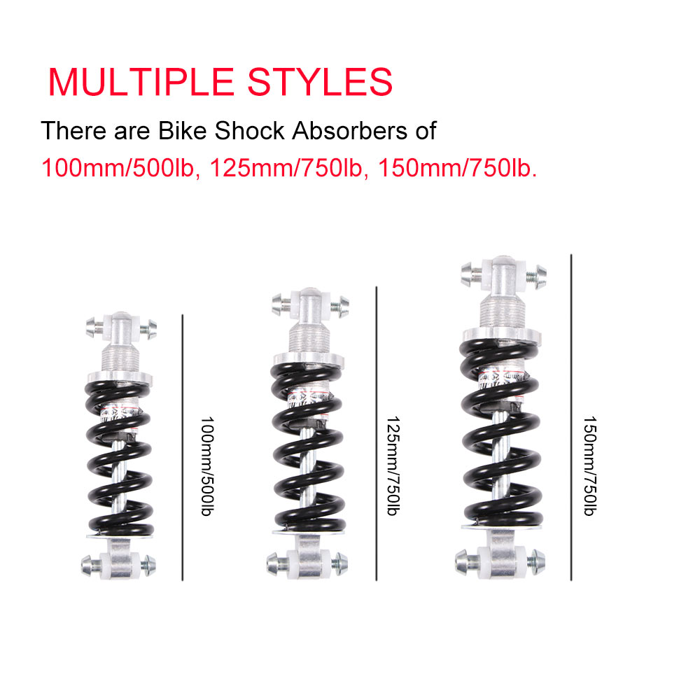 Bicycle Shock Absorber Spring Bicycle Shock Absorber Metal Shock Absorber Mountain Bike Mountain Bike Waterproof Adjustable