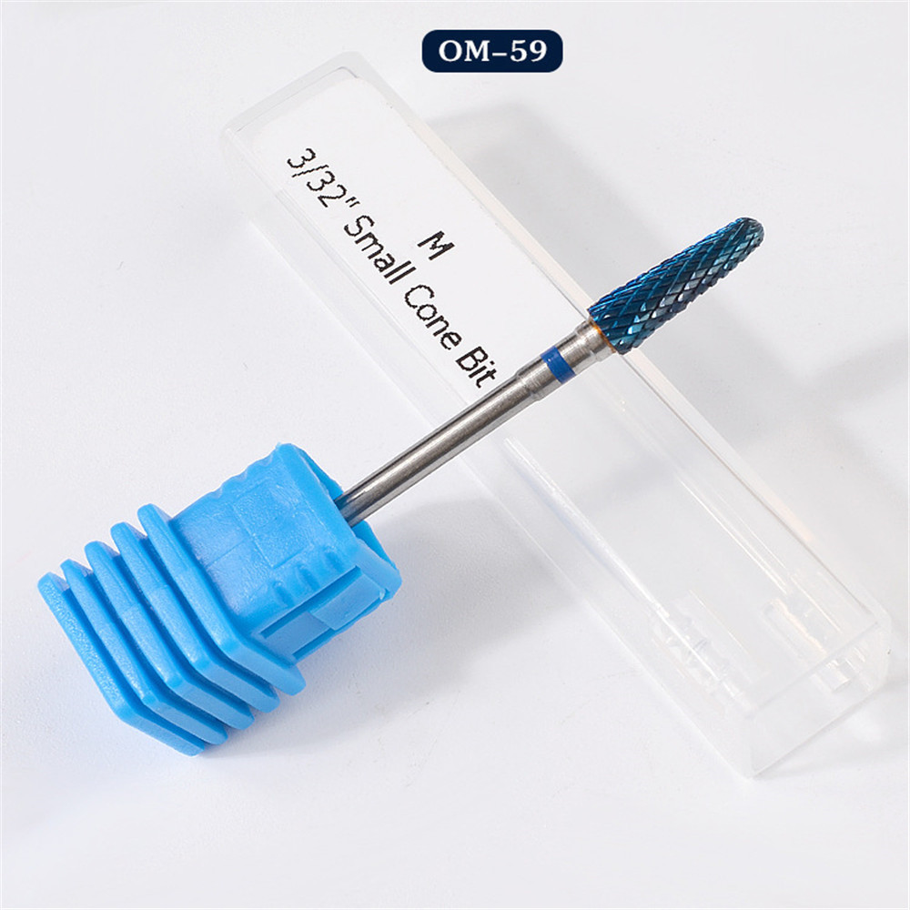 5 Type Tungsten Nail Drill Bits Carbide Burrs Nano Coating Metal Machine Apparatus Milling Cutter for Manicure And Accessories