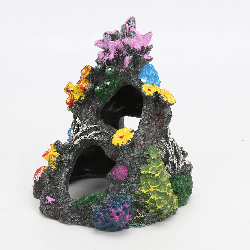 Aquarium decoration artificial Coral Mountain Synthetic Resin Coral Dazzling Stone for Aquarium Decoration for Fish Tank AA0060