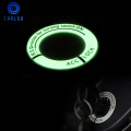 CARLOB 3D Car Styling Glow Key Ring Hole Sticker Luminous Ignition Switch Cover Motorcycle Decal Circle Light Decoration