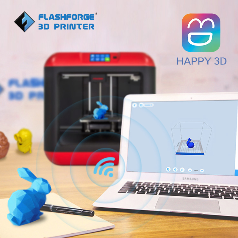 Flashforge Finder 2.0 3D Printer Kit Auto Leveling Removable Platform Single Extruder Multi Material DIY 3D Cloud Printing