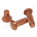 [M2 M2.5 M3 M4 Knurled Solid Copper Rivets For Name Plate GB827