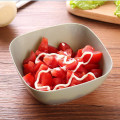3 Color Food-Grade Plastic Square Fruit Snack Candy Salad Plate Bowl Dish Basket