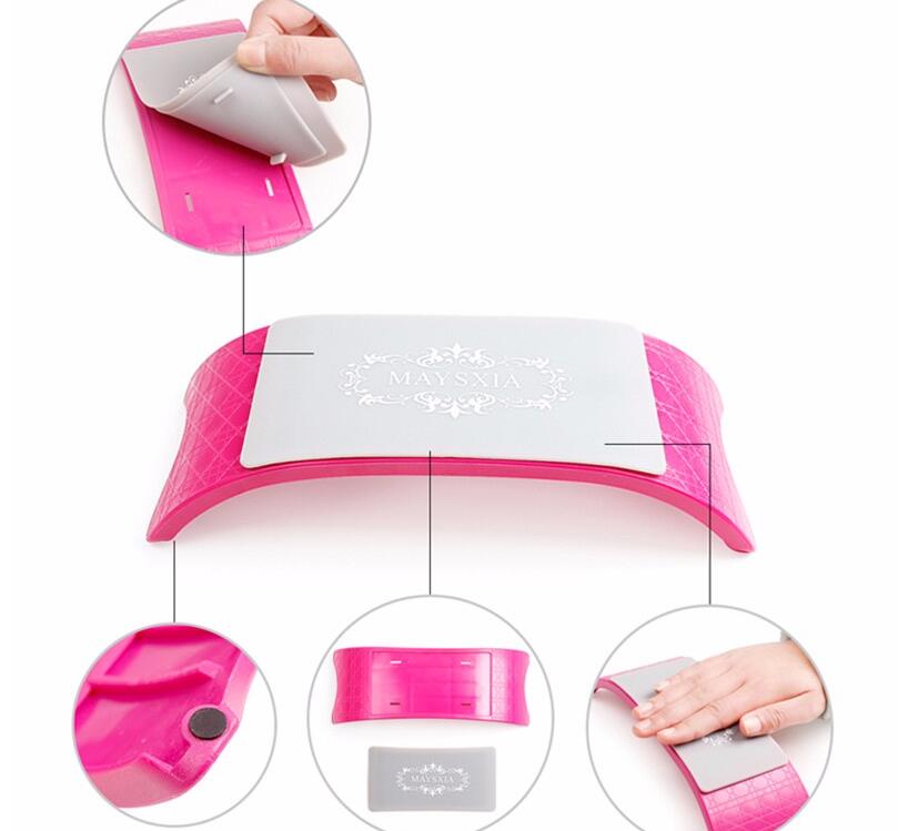 Comfortable Manicure Hand Rest Pillow Cushion Soft Silicone Arm Rest Easy Clean Wrist Support Salon Table Nail Tool Part Holder