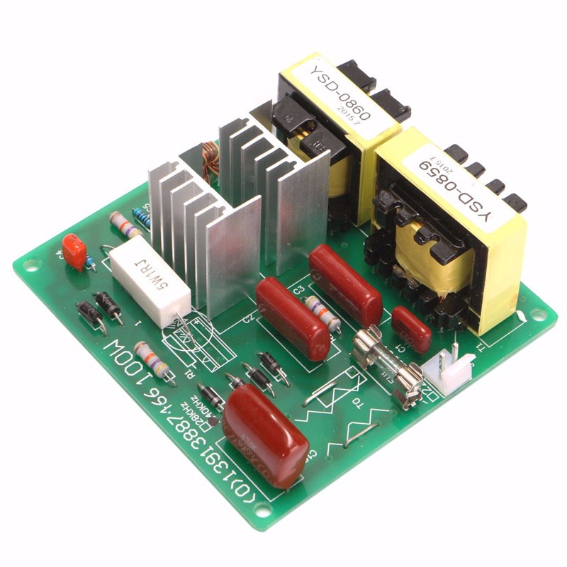 Ac 110v 100w 40k Ultrasonic Cleaner Power Driver Board+1pcs 60w 40k Transducer For Ultrasonic Cleaning Machines