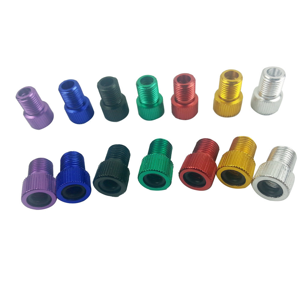 4PC Aluminum Alloy Valve Adapter Bicycle Road Racing Bike Inner Tube Sports Cycling ciclismo accessories Bicycle air nozzle#25