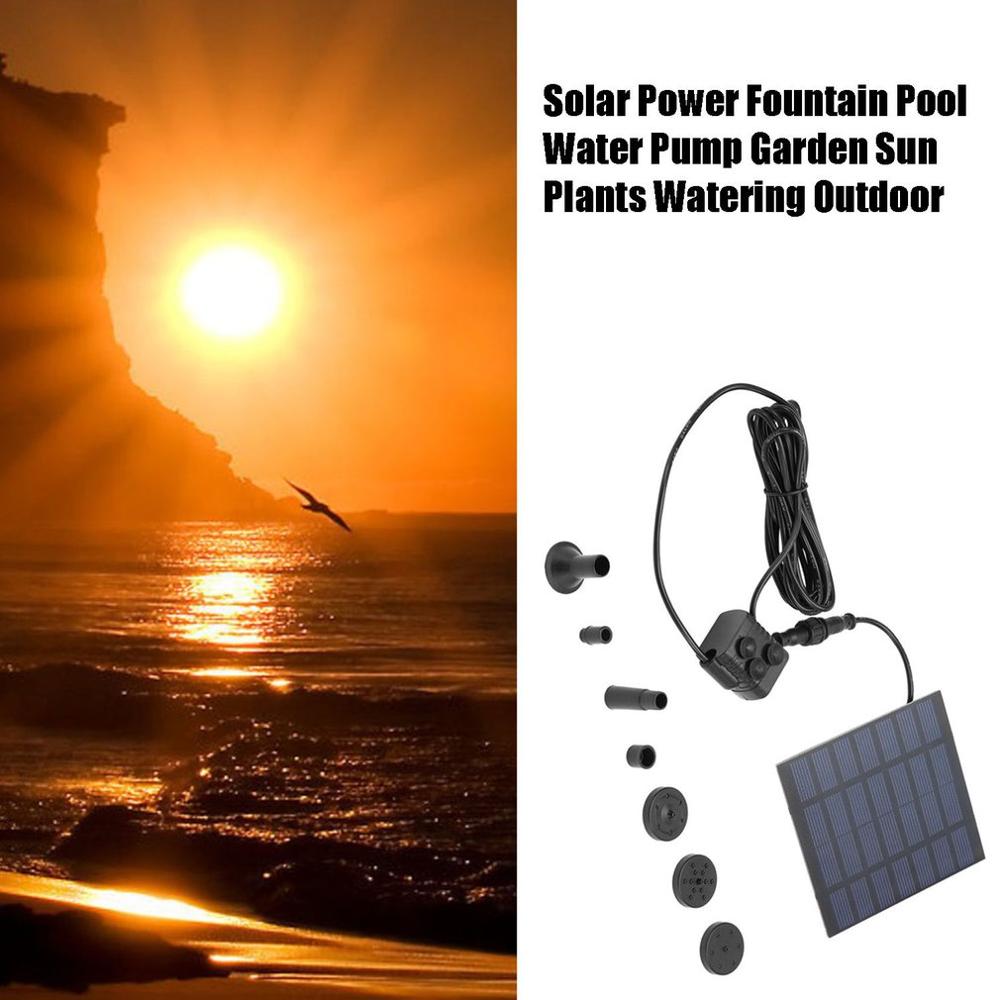 Professional Outdoor Solar Power Water Pump Garden Sun plants watering outdoor water Fountain Pool Pump