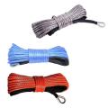 New 7700lbs Electric Winch Rope Nylon Rope High Strength Fiber Rope 6mmx15m Car Tow Rope Tow Strap