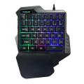 Ergonomic Design Single Hand USB Wired 35 Keys Gaming Keypad Keyboard RGB LED Backlight Keyboard For G30 PUGB LOL