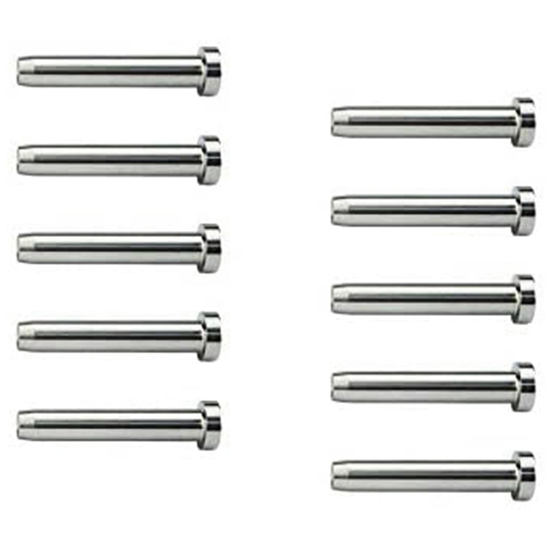 10Pcs Stainless Steel Stemball Swage Stud Dead Ends Threaded Stud Paired with Cable Tensioner for 1/8Inch Cable Railing Kit