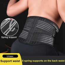 Stomach Shapers Double Pull Lumbar Waist Support Belt Abdomen Fat Control Lower Back Brace Pain Relief Sports Safety Corrector