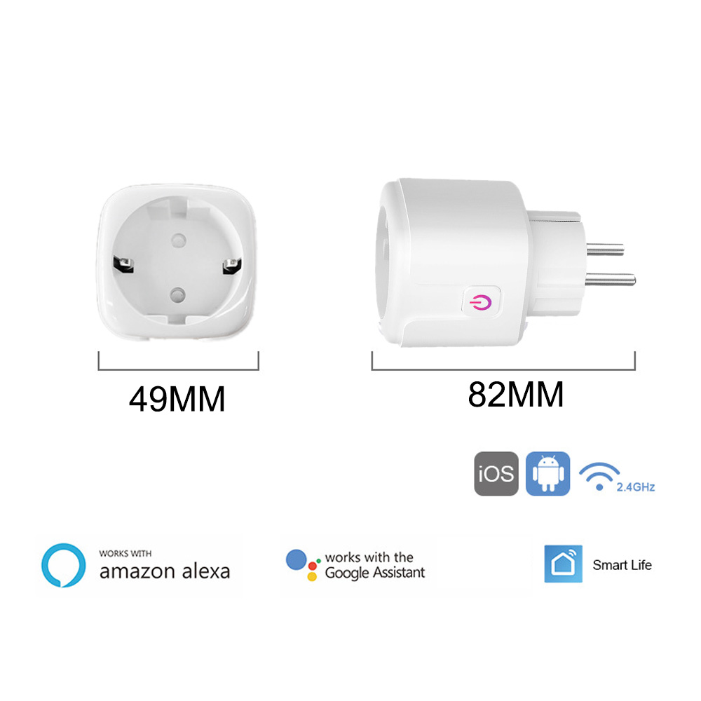 Wireless WiFi Smart Plug EU US UK Adaptor Remote Voice Control Power Energy Monitor Outlet Timer Socket for Alexa Google Home