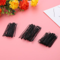 100Pcs Black Waved U-Shaped Hairpins Salon Metal Hair Clips Women DIY U Hair Pin Bobby Pin Hair Styling Tools Accessories
