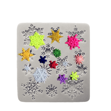 Silicone Mold Small Snowflake Resin Kitchen Cake Baking Tool DIY Pastry Chocolate Fondant Mould Dessert Lace Decoration Supplies