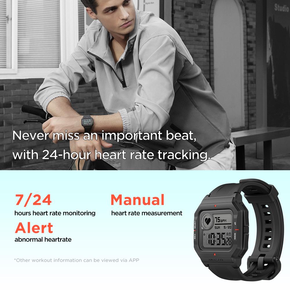 2020 NEW Amazfit Neo Smart Watch 28 Days Battery Life Bluetooth Smartwatch 3 Sports Modes 5ATM Heart Rate For Android IOS Phone