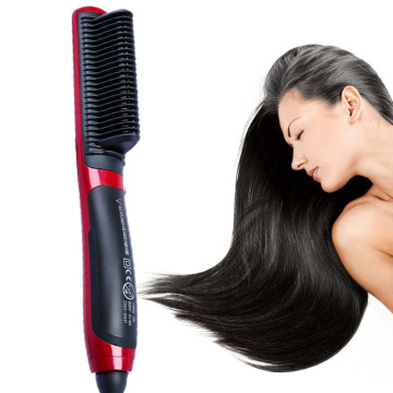 Hair Straight Electric Hair Straightener Steam Hot Comb Beard Straightener Styler Brush Hair Styling tools For Women