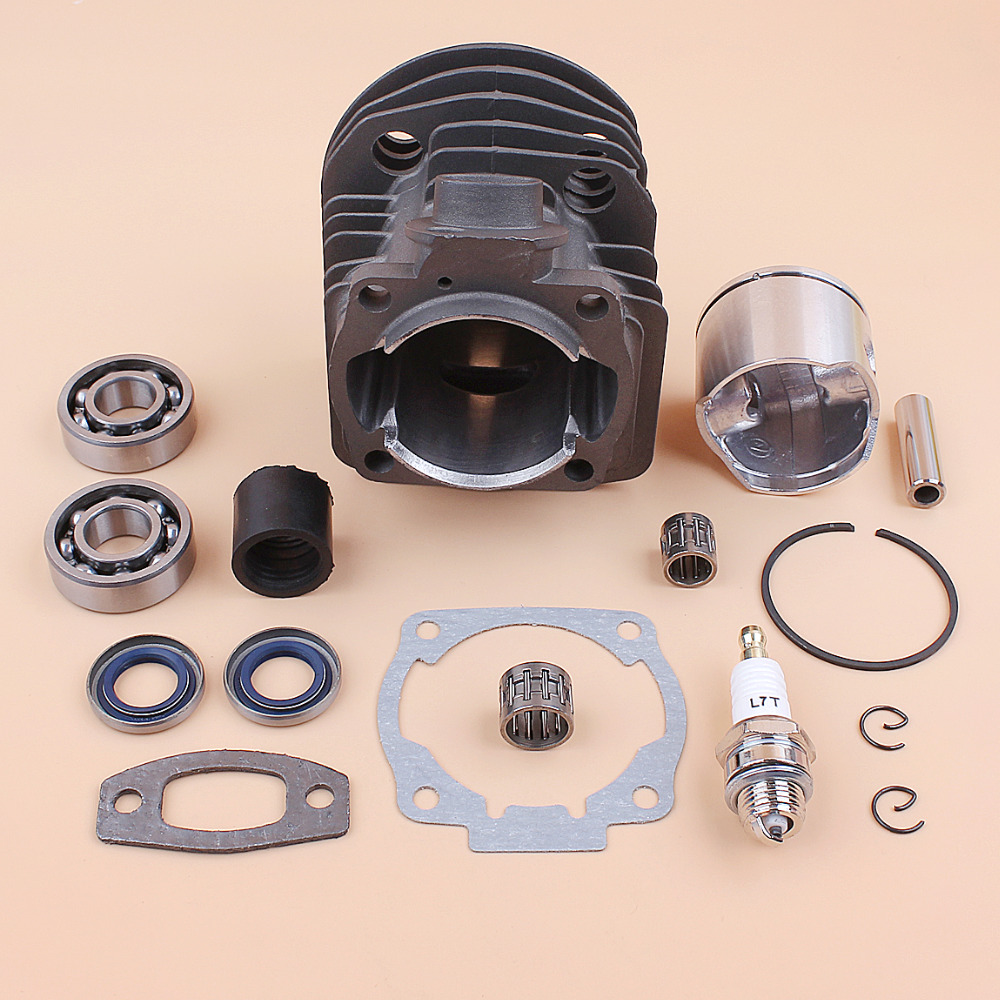 45MM Cylinder Piston Crank Bearing Oil Seal Engine Motor Kit Fit HUSQVARNA 55 51 50 Chainsaw Rebuild Parts OEM 503168301