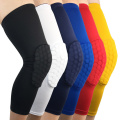 Hex Padded Basketball Knee Pad Anti Slip Compression Leg Sleeve Guard Kneepad Sport Crashproof Protection Honeycomb Leg Warmers