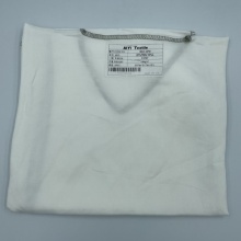 White Color 87% Tencel 13% Linen Mixed Fabric