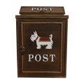 Aluminum Mailbox With Lock Home Vintage Letter Newspaper Post Box Ourdoor Garden Waterproof Pastoral Rural Style Mailbox