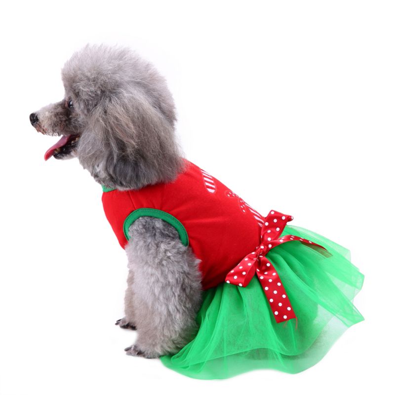 Pet Dog Clothes Christmas Costume Cute Cartoon Clothes For Small Dog Cloth Costume Dress Xmas Apparel For Kitty Roupa Cachorro