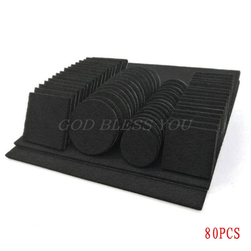 80/130pcs Furniture Chair Table Leg Self Adhesive Felt Wood Floor Protector Pads Drop Shipping