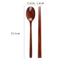 Handmade Jujube Tree Wooden Korean Dinnerware Combinations Utensil,5 Set of Spoons and Chopsticks