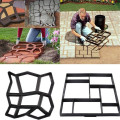 Gardening Pathmate Stone Mold DIY Paving Cement Brick Molds Plastic Path Maker Mold for Garden Artificial Stone Road #25