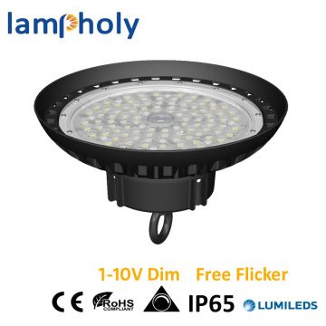 100W UFO led high bay light 150W workshop lamp 1-10V dimming 200W industrial lamp 5700K Factory outlet low price