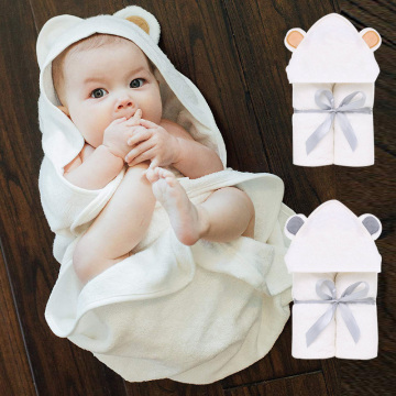 Premium Bamboo Baby Hooded Towe Set Organic Soft Absorbent Hypoallergenic Great Baby Shower Gift for Boys and Girls Bath Towel