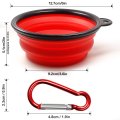 Pet Bowl Folding Silicone Portable Travel Bowl Collapsible Outdoor Feeder Water Bowl For Small Medium Dogs Cat Pet Accessories