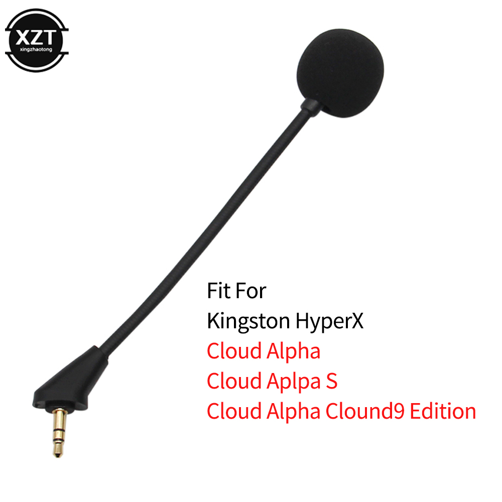 Mini Headphone Microphone for Kingston HYPERX Cloud Alpha Revolver S Cloud 2 II Flight Core Accessories gaming Headsets mic 3.5