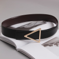 4cm Width Women Belt Fashion Leather Metal Golden Buckle Belts For Women Ladies Leisure Dress Jeans Wild Waistband Dual Use