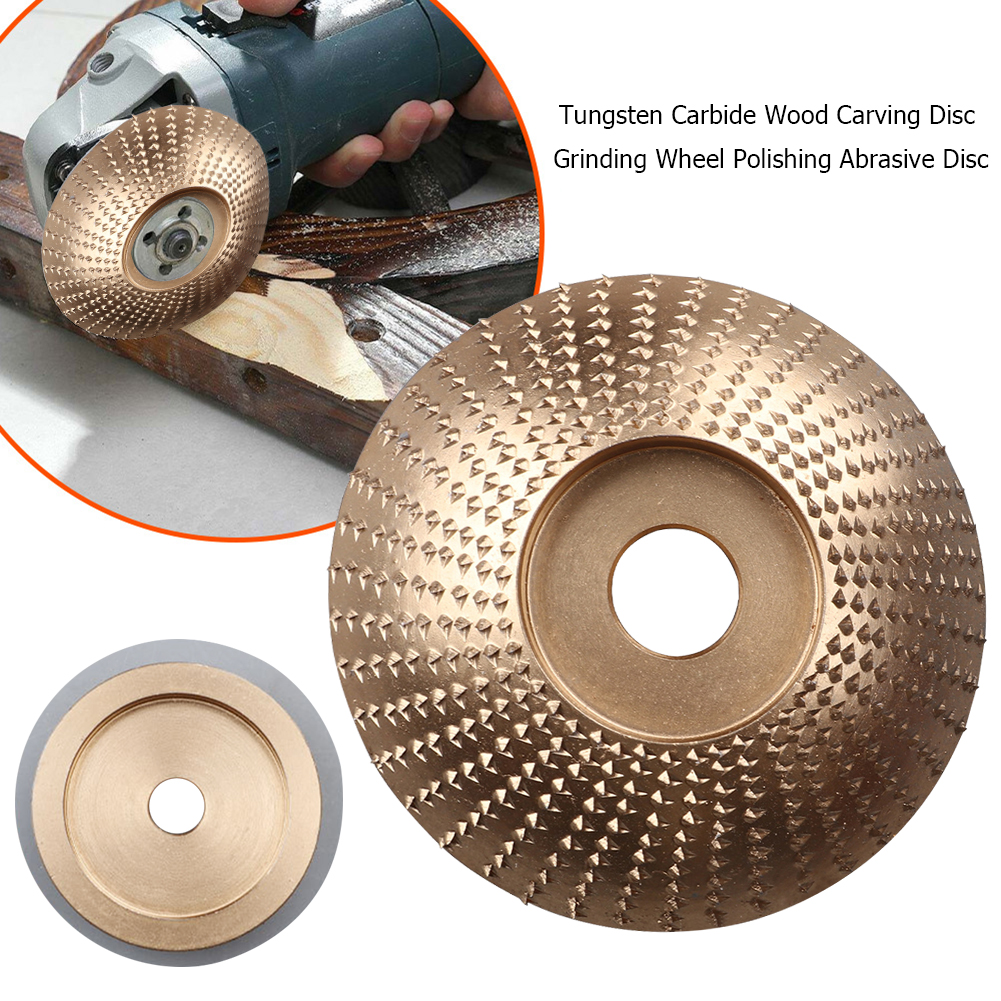 Woodworking Tungsten Carbide Wood Carving Disc Grinding Wheel Polishing Abrasive Disc Sanding Rotary Tool for Angle Grinder