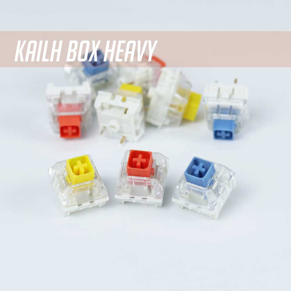 Kailh BOX Heavy Switches RGB SMD Switch Dark Yellow Burnt Orange Pale Blue For Mechanical Gaming keyboard IP56 waterproof mx
