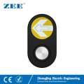 Traffic Pedestrian Push Button Pedestrian Traffic light Button LED Traffic Button Arrow Board Black Housing
