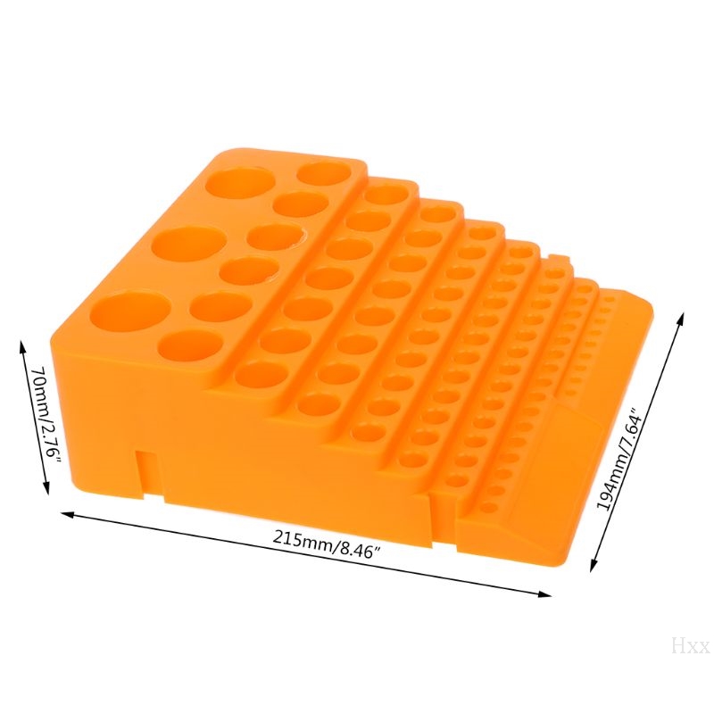 84 Holes Multifunctional Thickened Milling Cutter Reamer Drill Bit Storage Box Tool Accessories Organizer Hxx