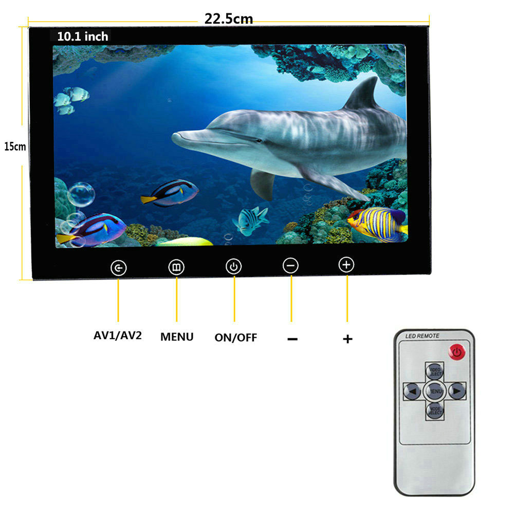 10 Inch 20m/50m/100m Underwater Fishing Camera fish Finder 20 LEDs 360 Degree Rotating Dome Rotating Panoramic viewing Camera