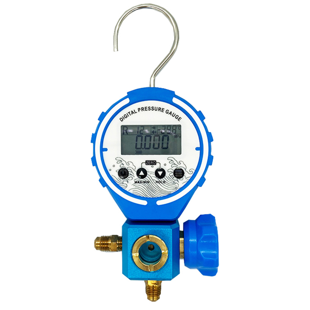 Pressure Gauge Manifold Refrigeration Digital Vacuum Pressure Tester Meter HVAC Temperature Tester Freon Pressure digital