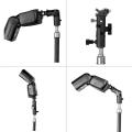 Camera Flash Speedlite Mount,Professional Swivel Light Stand Light Bracket Umbrella Bracket Mount Shoe Holder E Type For Canon N