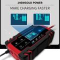 Car Battery Charger 12/24V 8A Touch Screen Pulse Repair LCD Battery Charger For Car Motorcycle Lead Acid Battery