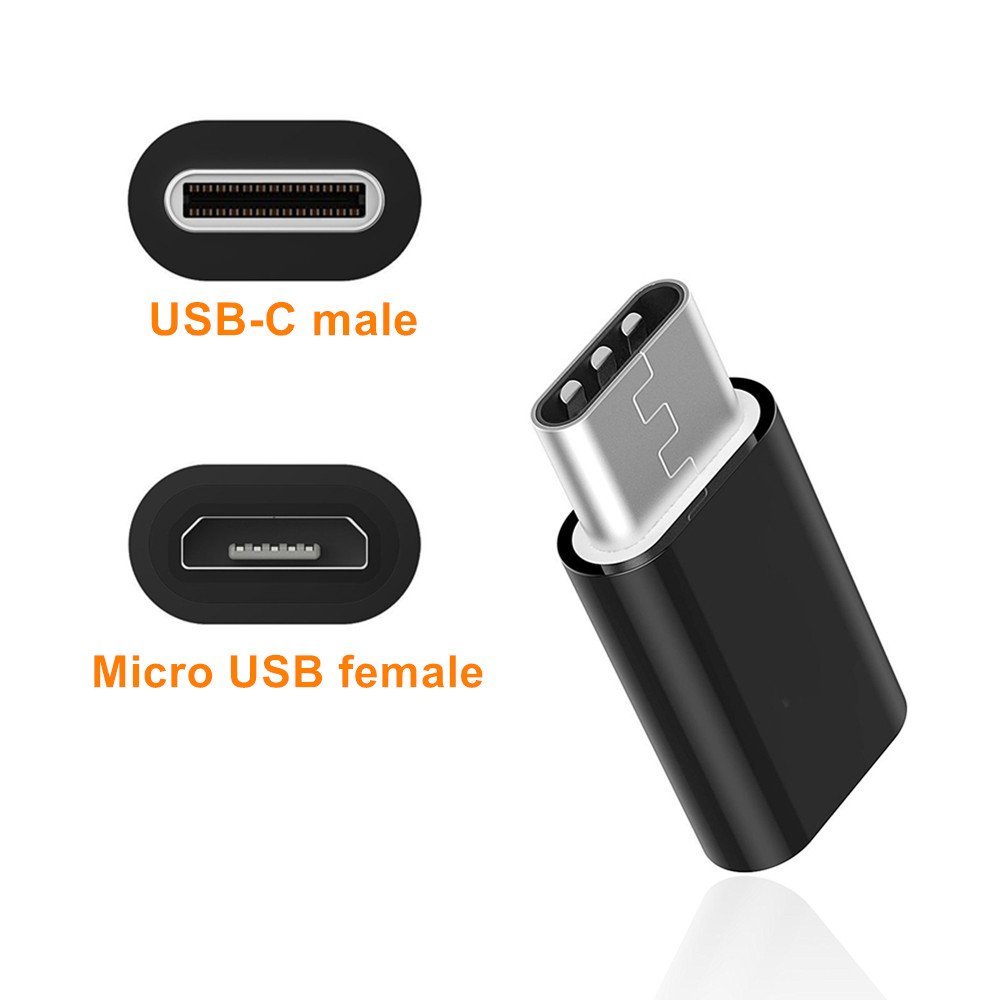 4PC Type C Male To Micro USB Female Charger Adapter Converter For SAMSUNG GALAXY S10 A30S A51 A50 A71 A70 Wileyfox Swift 2 Plus