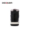 DEKABR High Quality Fashion Autumn Winter Men's Boots Warm Working Boots Lace Up Men's Desert Boots Round Toe High Top Shoes