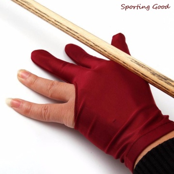 1PCS New Durable Nylon 3 Fingers Glove For Billiard Pool Snooker Cue Shooter 4 Colors